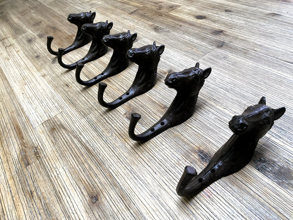 Paardenhoofd haken - 衣帽架 (6) - 铸铁 #3.2