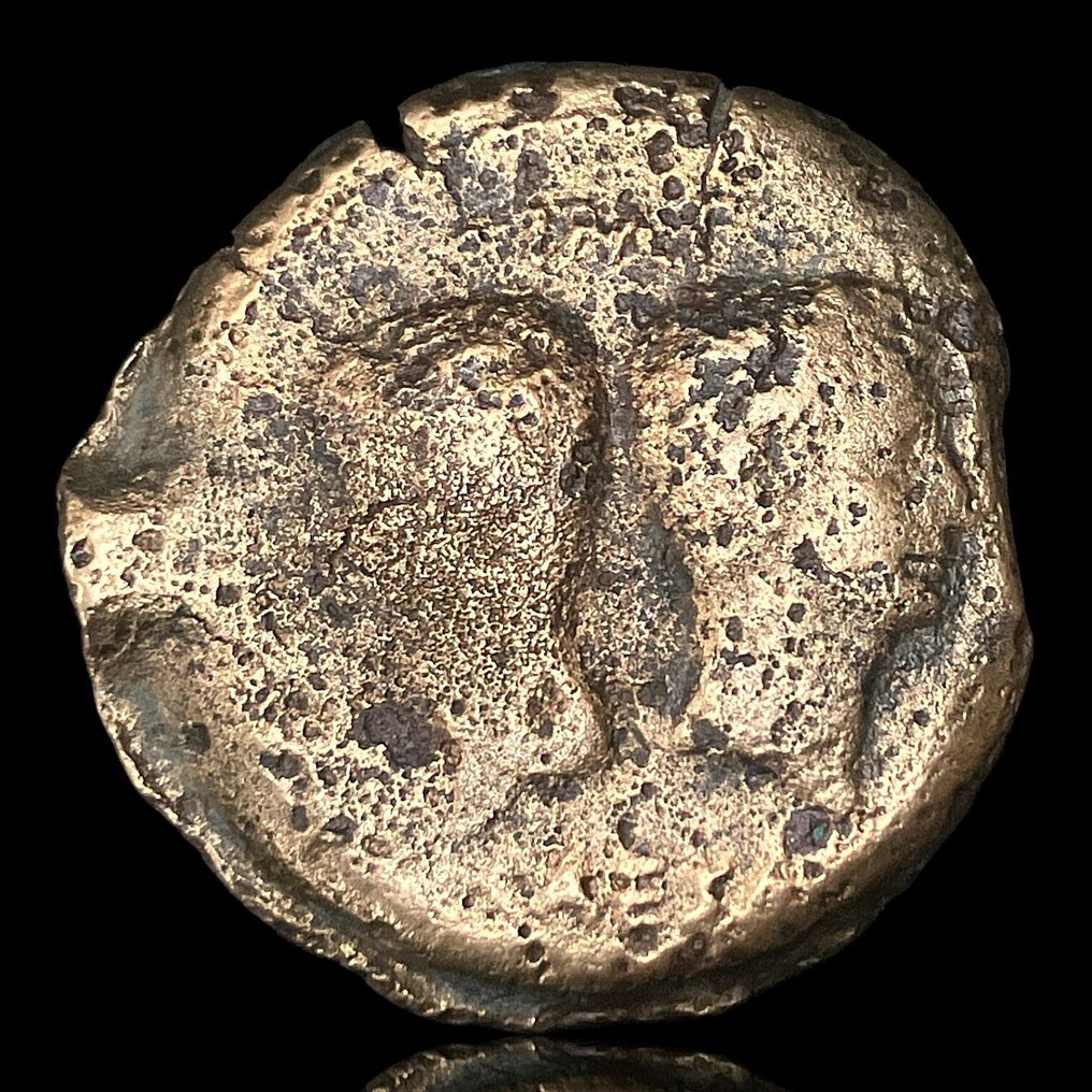 Repubblica romana. Octavian and Divus Julius Caesar. 44-27 B.C.. AE As or Dupondius, Vienne mint, struck ca. 36 B.C. (Senza prezzo di riserva) #1.0