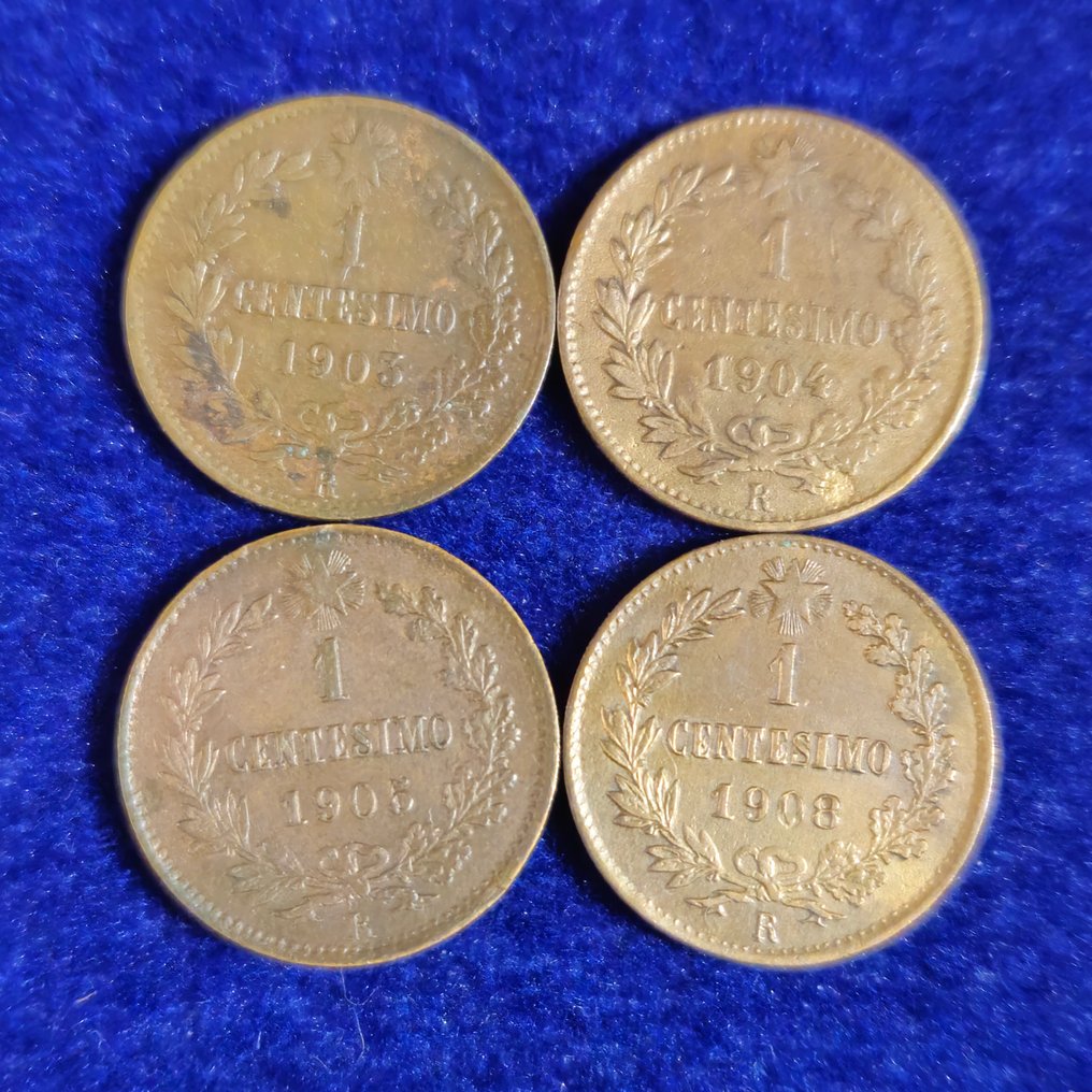 意大利. Vittorio Emanuele III. Lotto 34 monete - 4 in Argento - 1903/1943 Varie monete non comuni  (没有保留价) #1.0