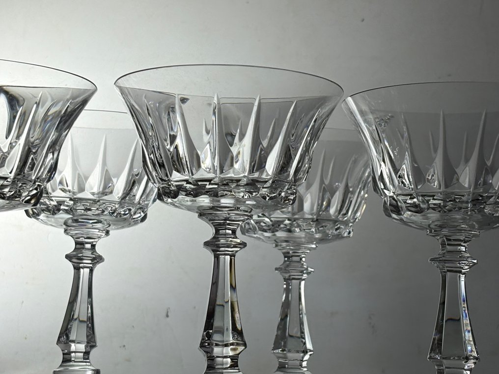 Cristal - Ποτήρι (6) - Val Saint-Lambert μεγάλα ποτήρια σαμπάνιας Mery ποτήρι. - Κρύσταλλο #2.1