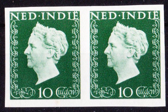 Ολλανδία 1948 - 10 δοκιμές Wilhelmina σε λίγους - Proevencatalogus PC 309 Gekeurd Vleeming #2.1