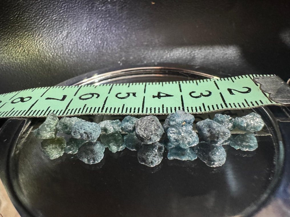 11 pcs Διαμάντι  (Φυσικού χρώματος)  - 10.00 ct - Fancy dark Μπλε, Πράσινο Μπλε, Πράσινο - I2 - Δεν υπάρχει εργαστηριακή έκθεση #2.1