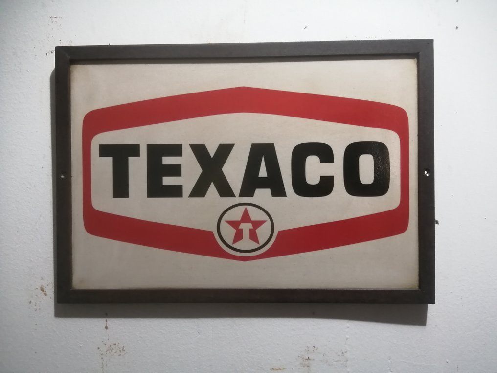 Texaco - Texaco reklámtábla - Texaco - Reklámtábla - 1970 - Fém #1.0