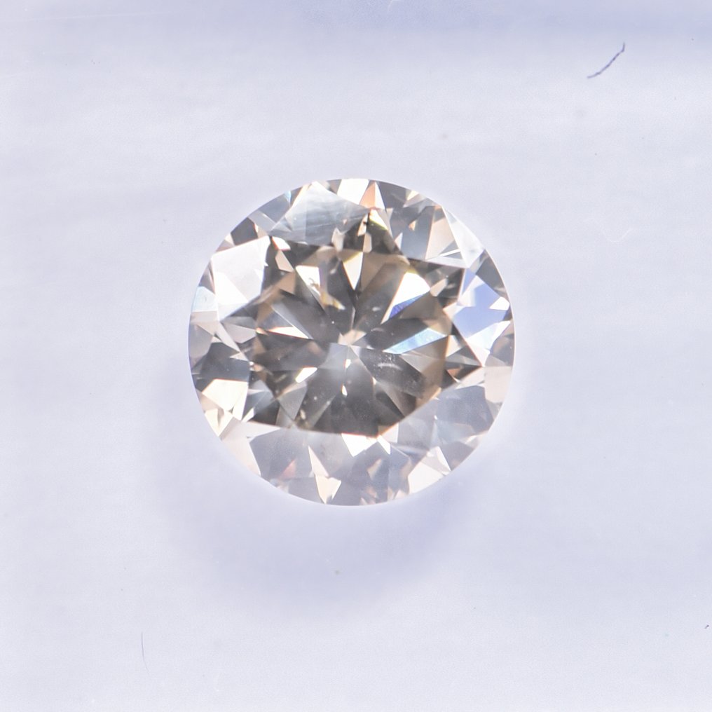 没有保留价 - 1 pcs 钻石  (天然色彩的)  - 1.03 ct - 圆形 - Fancy 稍帶棕色的, 稍帶綠色的 黄色 - SI2 微内含二级 - 国际宝石研究院（IGI） - VG #2.1