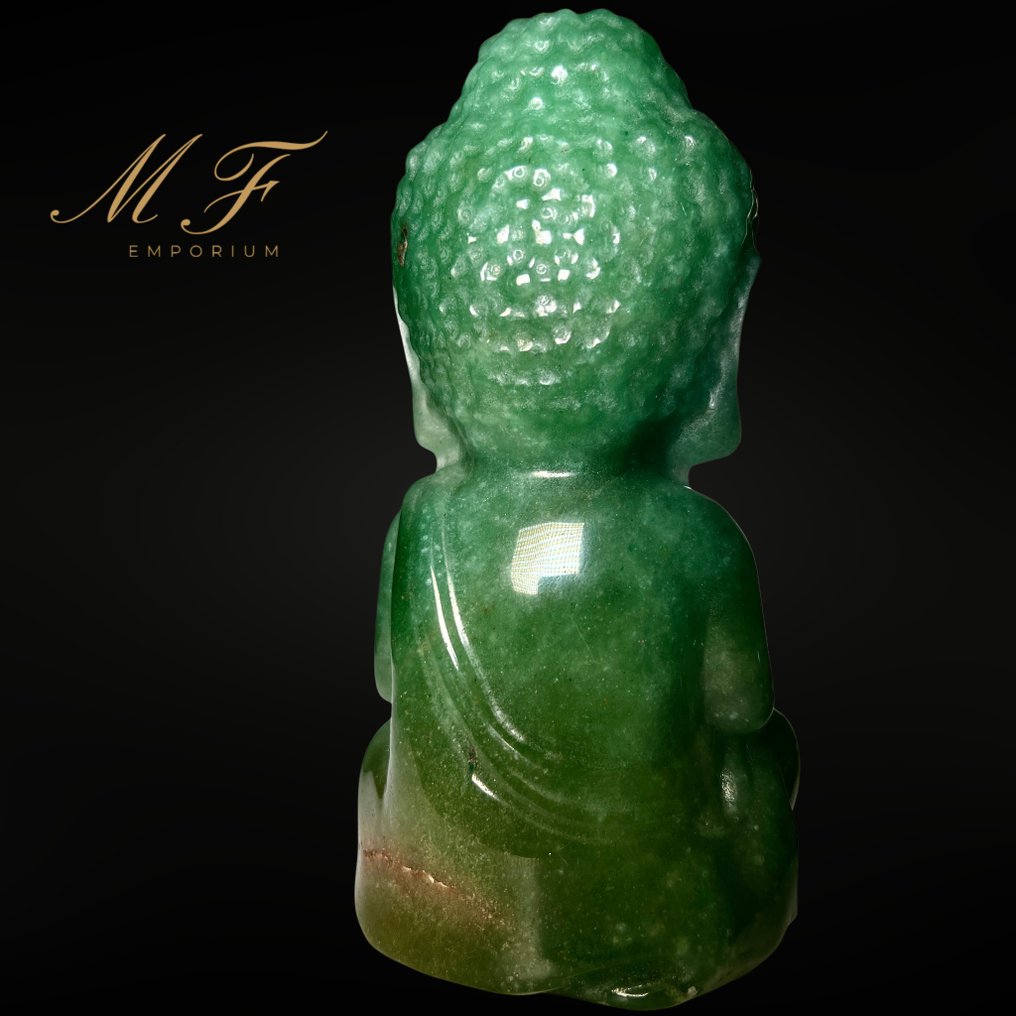 Premium - Buddha Aventurine XXL Carving - Height: 150 mm - Width: 80 mm- 900 g - (1) #3.2