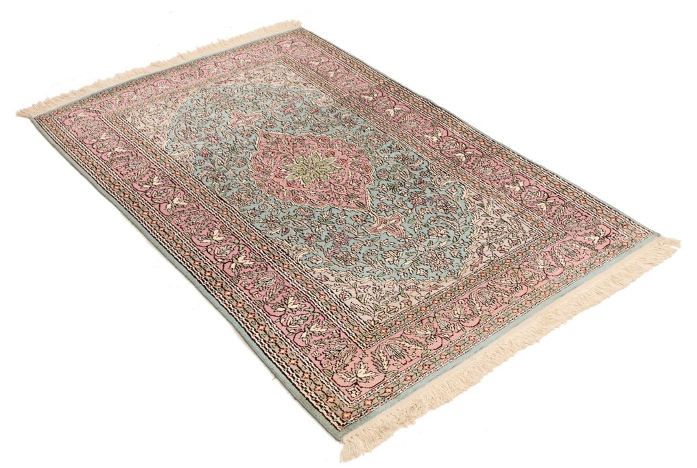 Kashmir silke tæppe - Tæppe - 155 cm - 95 cm #2.1