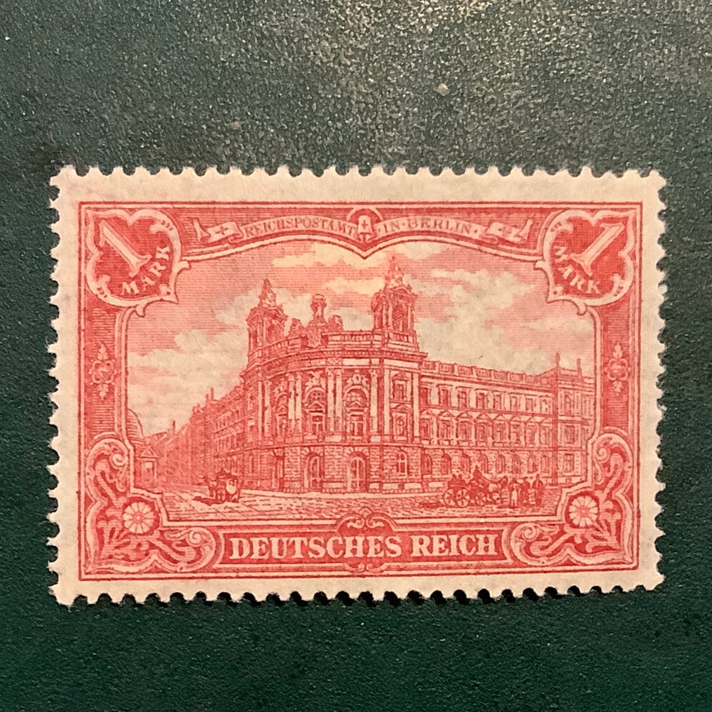 德意志帝國 1902 - 1 免水印的Mark Germania - 居中 - Michel 78 B #1.0