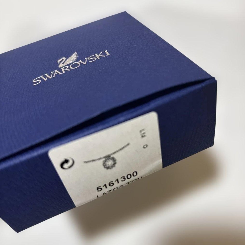 Swarovski - 施华洛世奇金色调吊坠项链，配有绿松石色和浅蓝色水晶 - 吊坠项链 #3.2