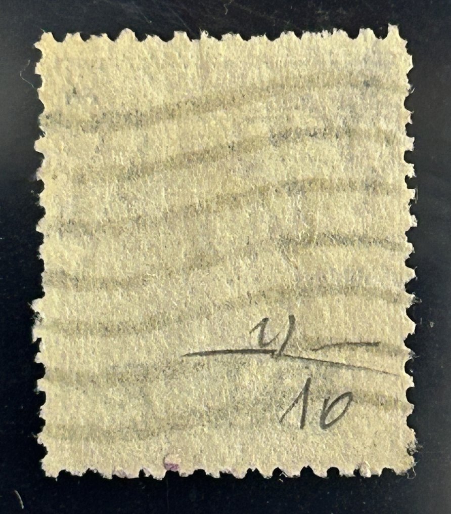 Ιταλία Βασίλειο  - 1922/23 - 50 cent. βιολετί με υπέρτυπο BLP του δεύτερου τύπου, χρησιμοποιημένο - Sassone αρ. 10 #2.1