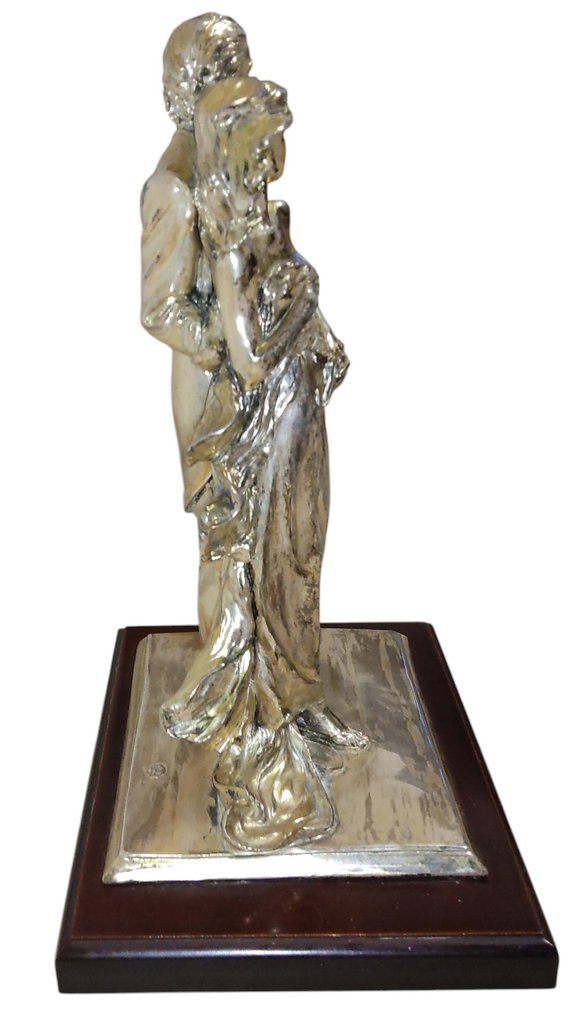Beeld, La Coppia (1980) - 30 cm - Verzilverd #3.2