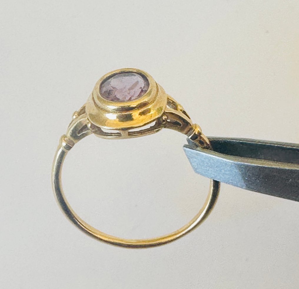 沒有保留價 - Cocktail戒指 - 18 克拉 黃金 -  1.00ct. tw. 紫水晶 #4.3