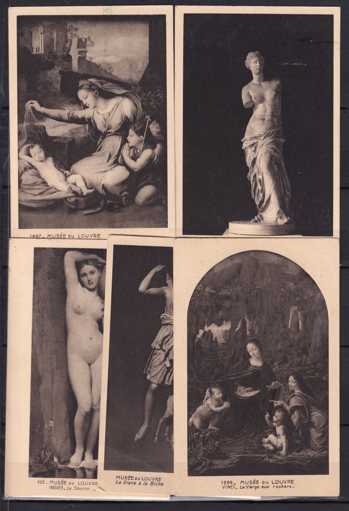 France 1937 - Louvre card collection with Samothrace #1.0