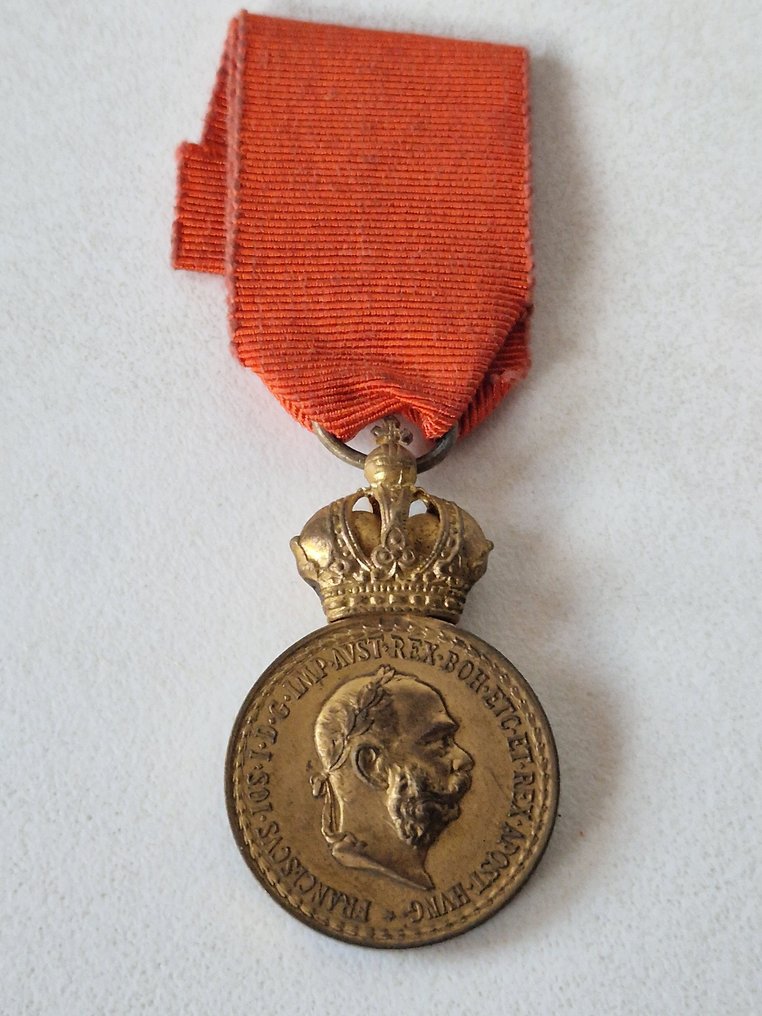 奥地利 - 军事勋章 - 军事功绩奖章，表彰标志。奥地利 Kuk，自1890年以来 #1.0