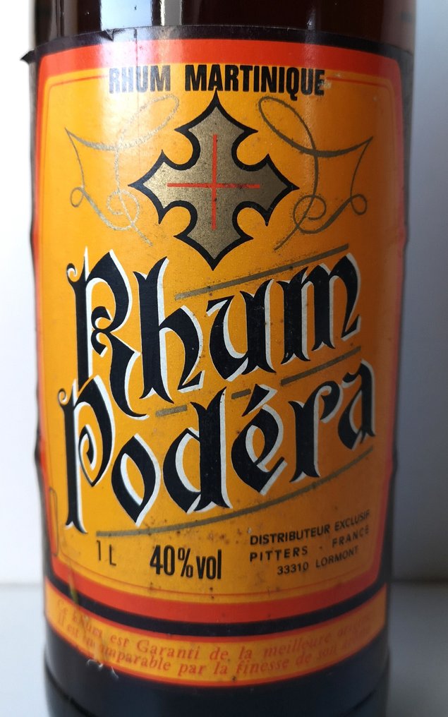 Rhum Podera Pitters (Bordeaux) - Rhum Martinique  - b. 1970s - 100cl #3.2
