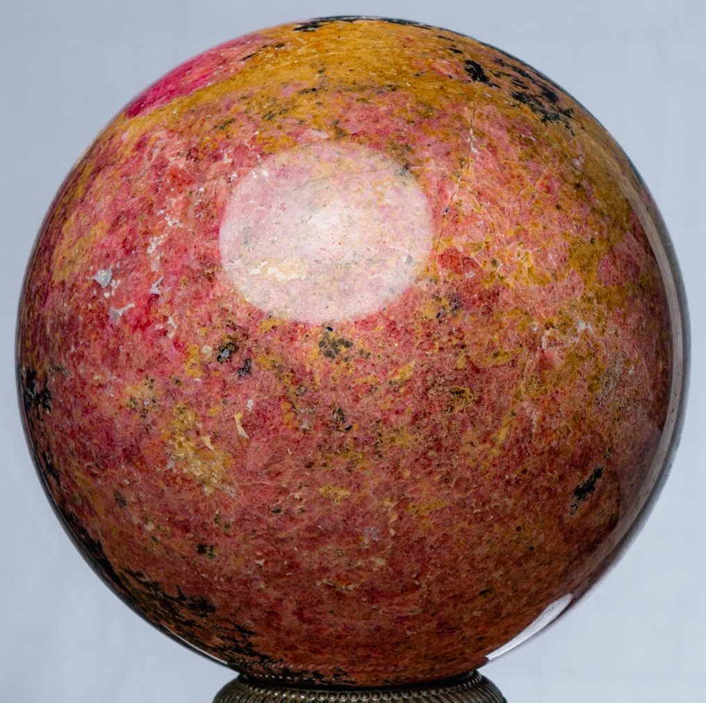 Fine Rhodonite sphere Sphere - Height: 13.37 cm - Width: 13.37 cm- 4480 g #3.2