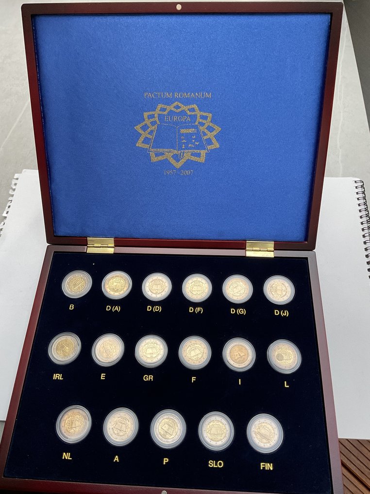 Európa. 2 Euro 2007 "Verdrag van Rome" (17 stuks) (Nincs minimálár) #1.0