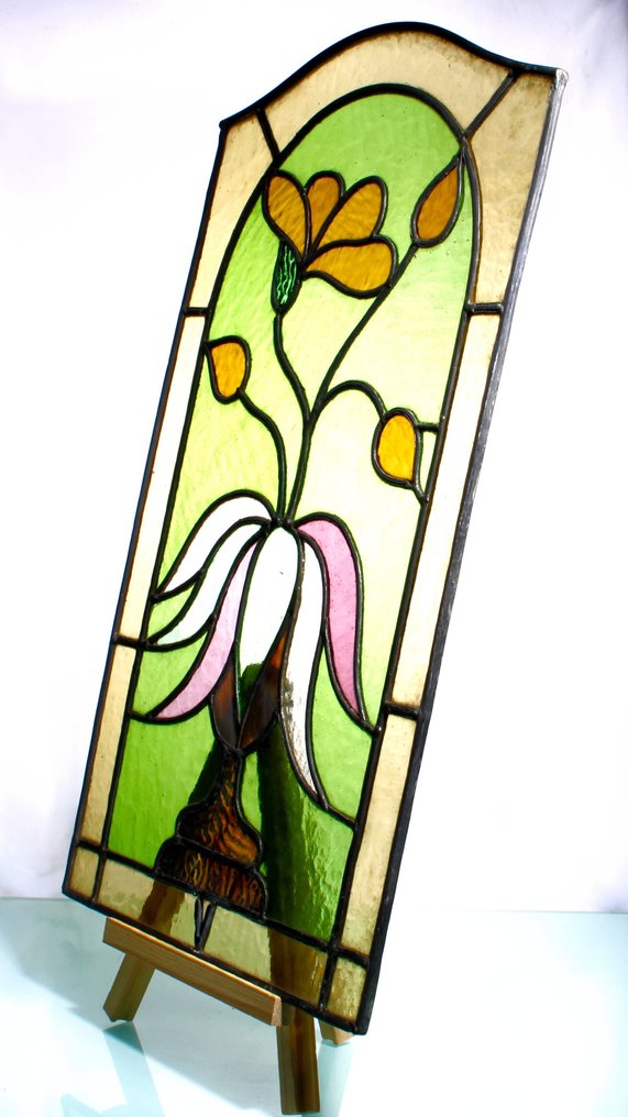 Art Nouveau Stained glass window - 1900-1910  #2.1