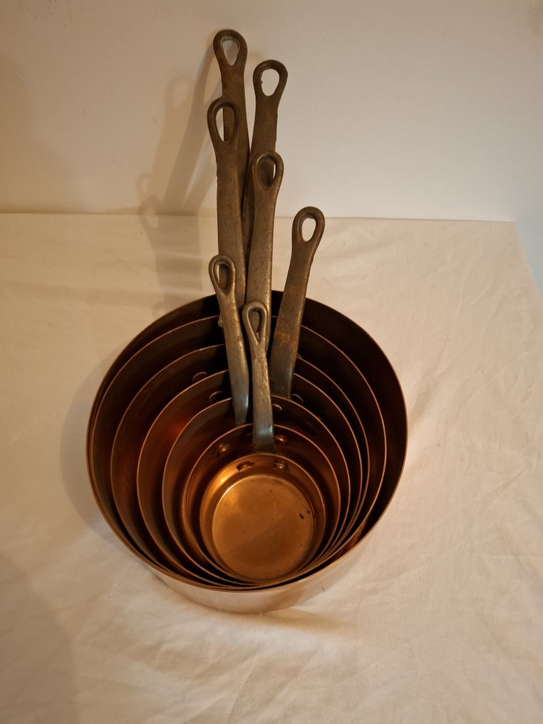 烹饪锅套装 (7) - 铜, 铁 #1.0