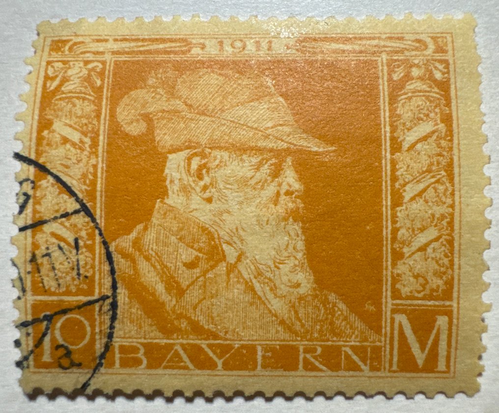 Bavaria 1911 - King Ludwig III – High Values 1–20 Mark - Michel 86–91 #2.1