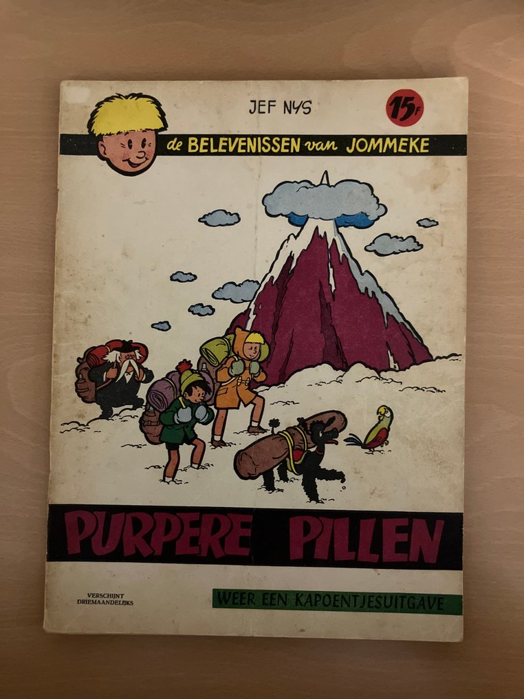 Jommeke 4 - Purpere pillen - 1 Album - First edition - 1960 #1.0