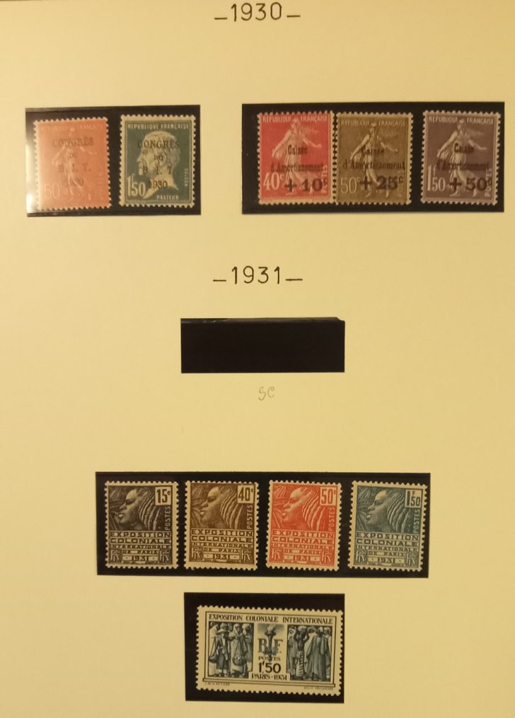 Γαλλία 1930/1931 - Γαλλία 1930 - 1931 - yvert et tellier #1.0