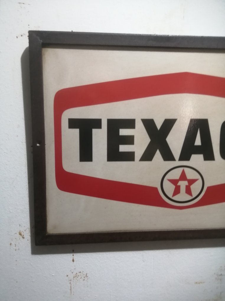Texaco - Texaco reklámtábla - Texaco - Reklámtábla - 1970 - Fém #3.2