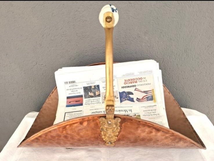 Portariviste - Rame, Ottone - Porta giornali in rame #2.1