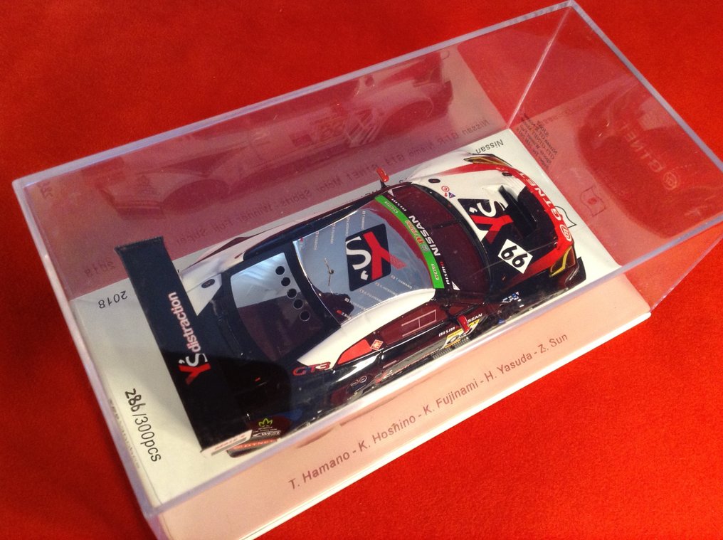 Spark 1:43 - Modellino di auto da corsa - ref. #SJ067 Nissan GT-R Nismo GT3 GTNET Motor Sport 1° 24h Fuji 2018 #99 - excellent quality - limited edition - hard to find today - numbered #286 of only 300 pcs #2.1