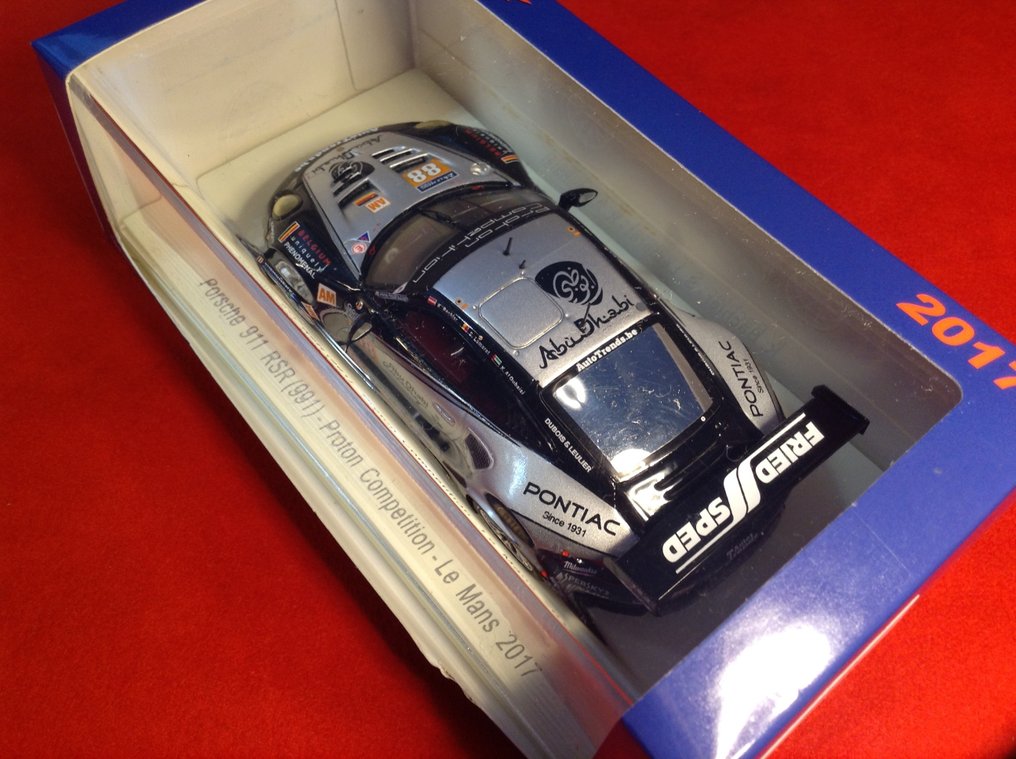 Spark 1:43 - Modellino di auto da corsa - ref. #S5840 Porsche 911 (991) RSR GTE Am Proton Competition "Abu Dhabi" Le Mans 2017 #88 - excellent quality - limited edition - hard to find today  #2.1