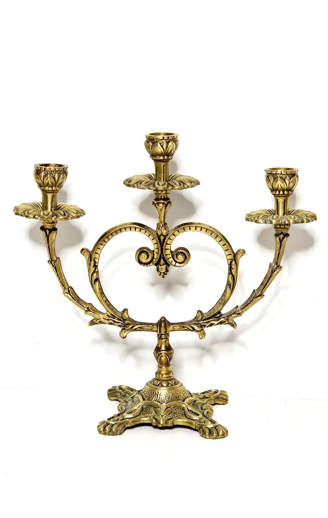 Castiçal (2) - Bronze dourado #2.1