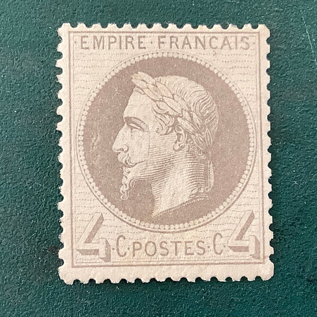 France 1870 - 4 centimes Napoléon Lauree - Yvert 27B #1.0