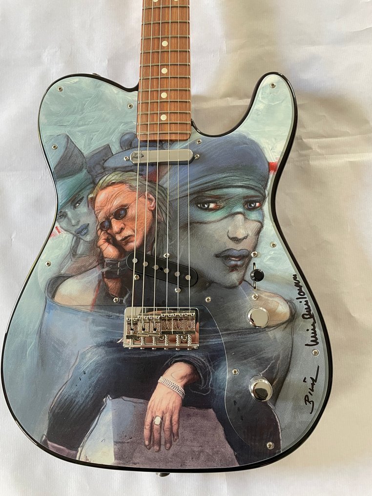 Fender - Telecaster - Enki Bilal Tribute to Christophe, Signed limited edition 22/25 -  - Gitara elektryczna - Meksyk - 2024 #1.0