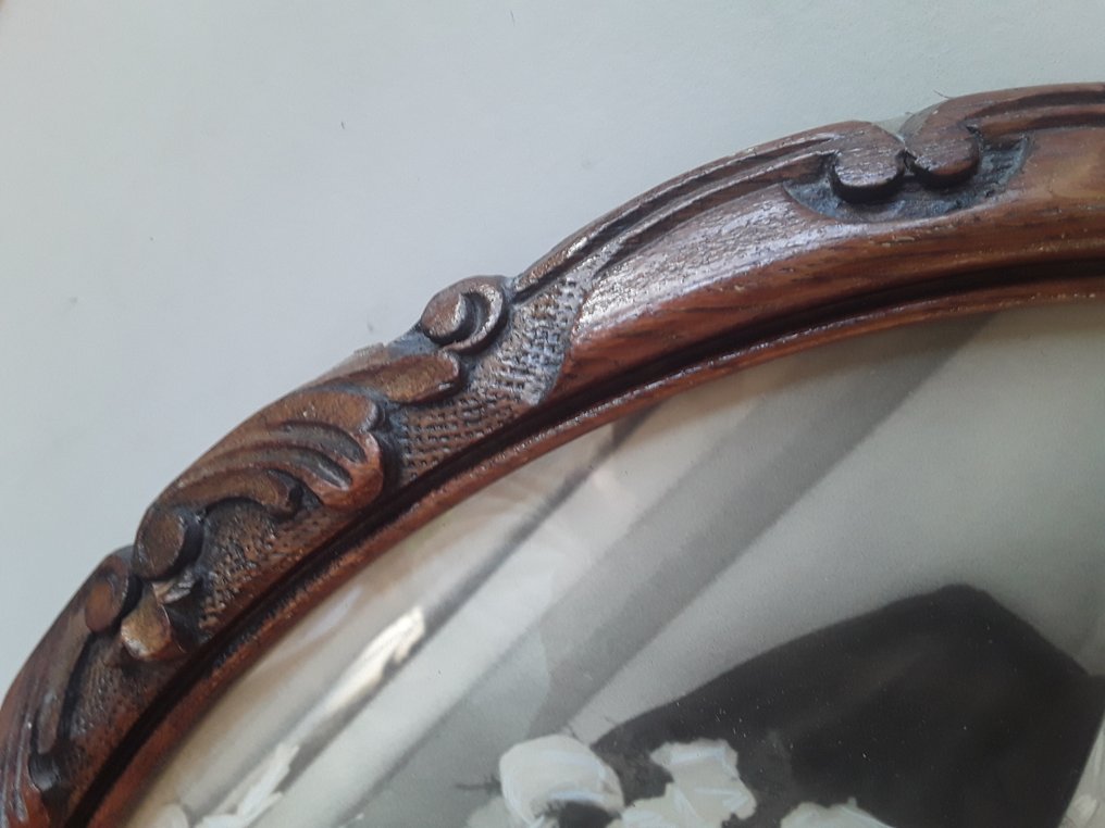 Picture frame (2)  - Wood - Two antique floral lists #2.1