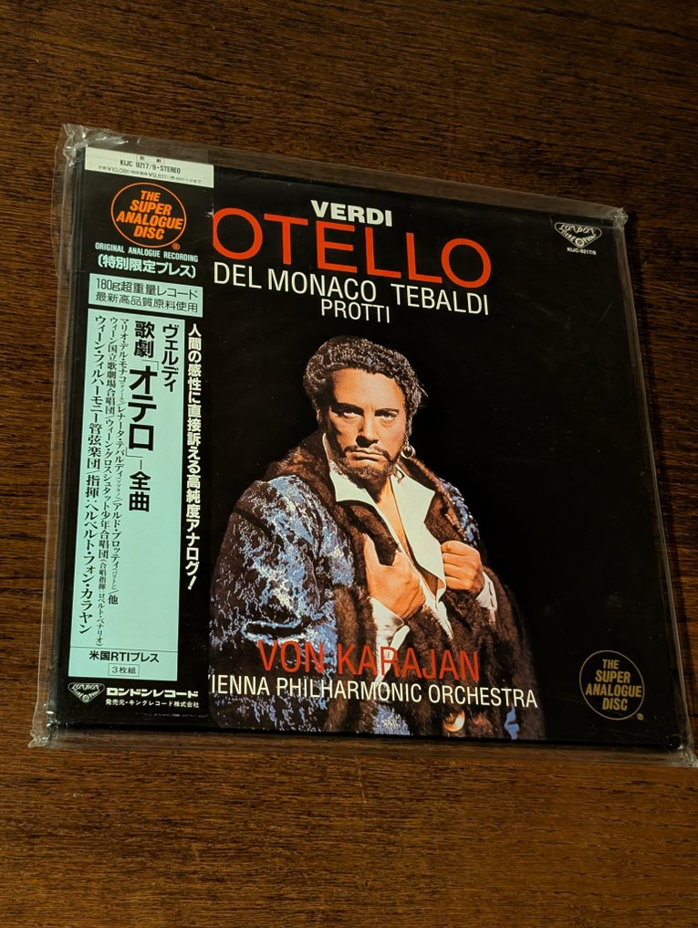 Verdi / Von Karajan - Otello - Del Monaco Tebaldi - Protti - 3x LP box sealed - LP-box set - 180 gram, Japanskt tryck - 2001 #1.0