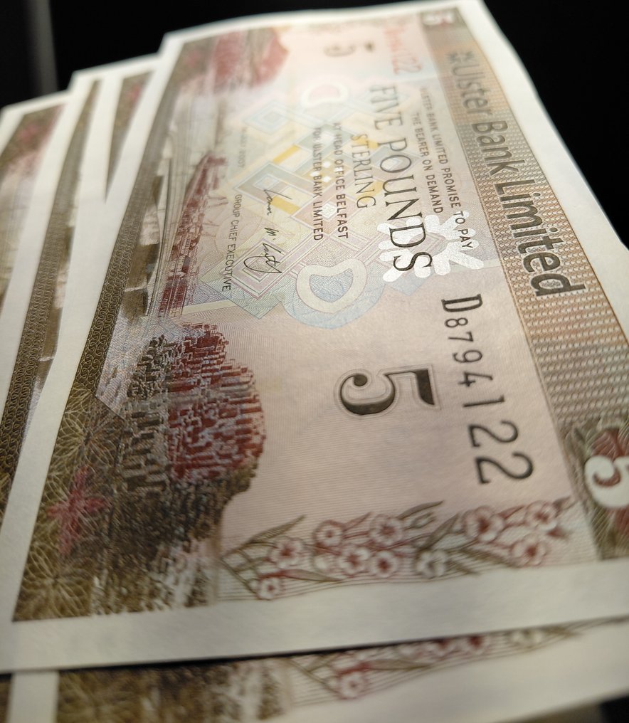 Noord-Ierland. - 5 x 5 Pounds Pounds - 2007 - - Consecutive - Pick 340 (Zonder minimumprijs) #2.1