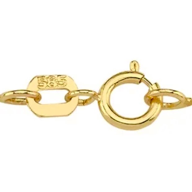 Sem preço de reserva - Handmade - Colar - 14 K Ouro amarelo Zircão - 2 Estrelas com Pedra Roxa #4.3