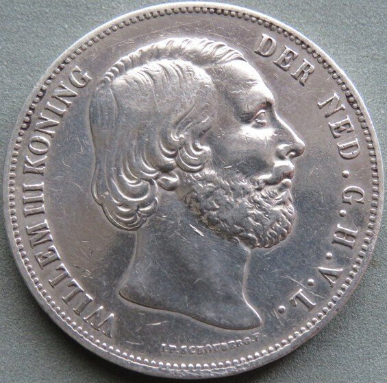 Niederlande. Willem III.. 2 1/2 Gulden 1864a  (Ohne mindestpreis) #3.2