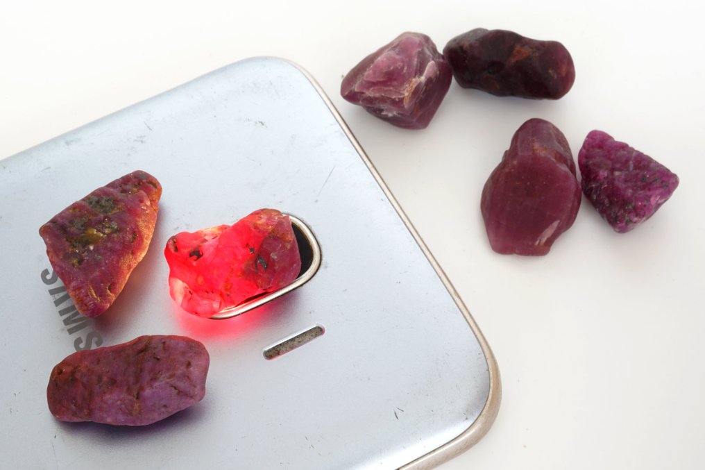 Ρουμπίνι 171 καράτια ακατέργαστα, ανεπεξέργαστα διαμάντια ρουμπίνι.- 34.34 g - (7) #4.3