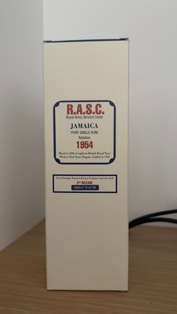 Jamaica Velier - Rotation 1954 - 2nd Edition - b. 2020 - 70cl #4.3