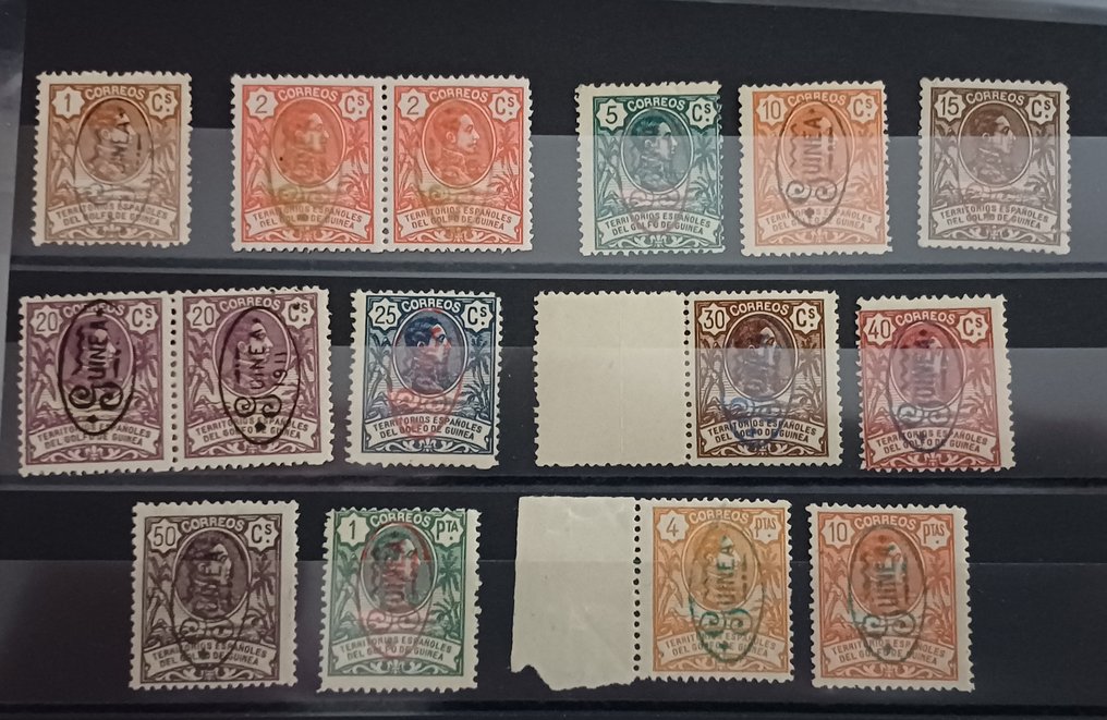 Guinea 1911/2025 - Serie di guinea sovraccaricata tipo II - Edifil N72/84 tipo II #1.0