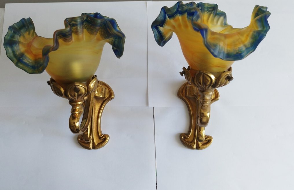 Verrerie de Vianne - Vianne - Wall sconce (2) - pâte de verre #1.0