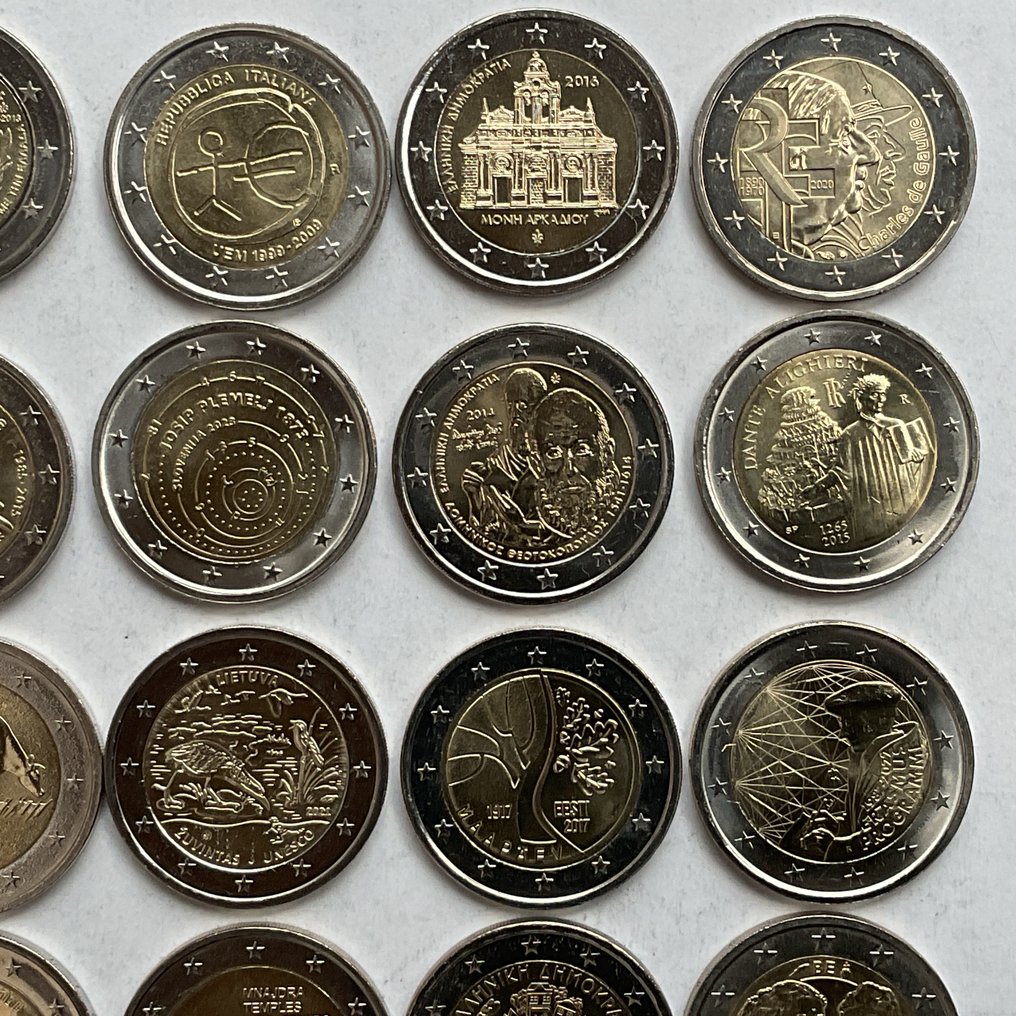 Europa. 2 Euro Various Years (25 munten)  (Ingen mindstepris) #2.1
