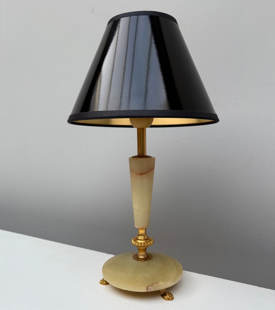 Candeeiro de mesa - Latão, Ónix #1.0