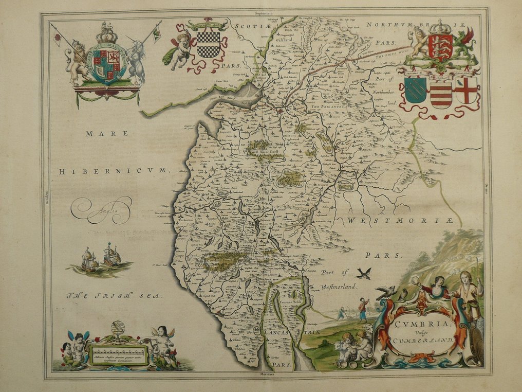 Ηνωμένες Πολιτείες - Cumberland / Cumbria / Carlisle / Lake District; Joan Blaeu - Cumbria vulgo Cumberland - 1661-1680 #2.1