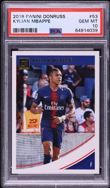 2018/19 帕尼尼 Donruss Kylian Mbappé #53 - PSA 10 - 1 Graded card #2.1