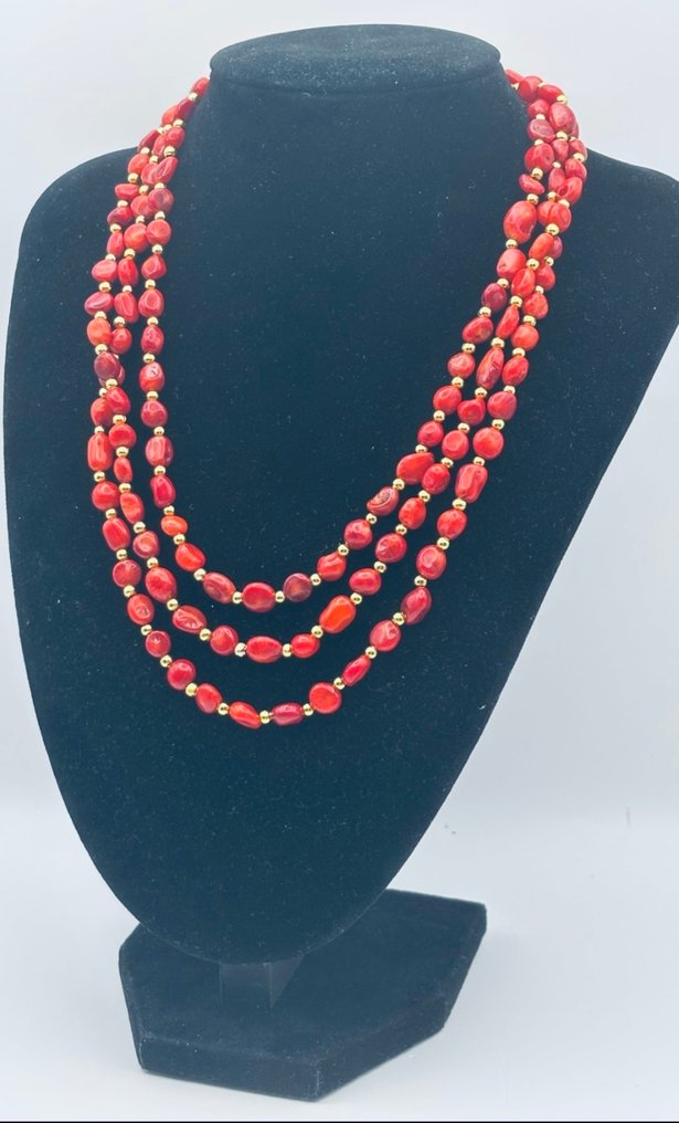 Rote Koralle - Halskette #1.0