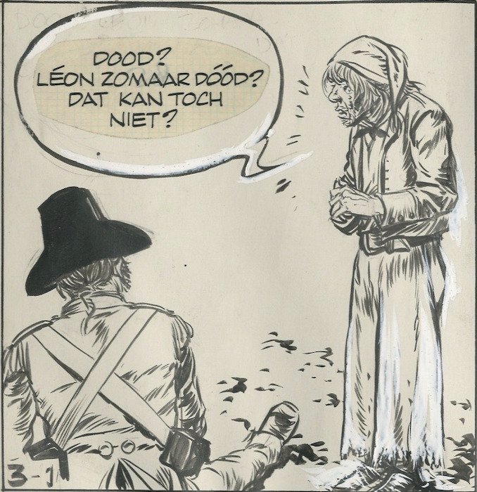 Kresse, Hans G. - 1 original page from The Damned - Vidocq (1969) #4.3