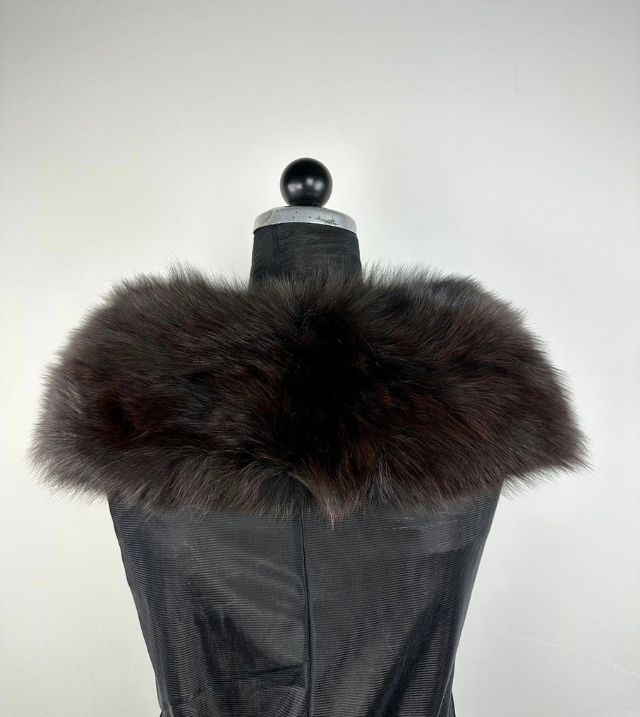 Artisan Furrier - Dark brown - Fox Fur Collar - Scarf #4.3