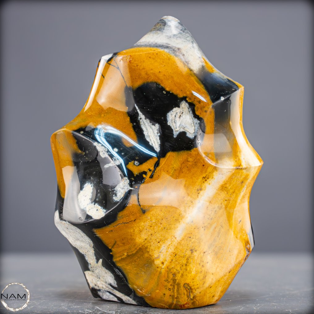 独特的玛瑙斑彩石火焰 一场由色彩、形状和能量组成的烟火盛宴- 1559.31 g #1.0