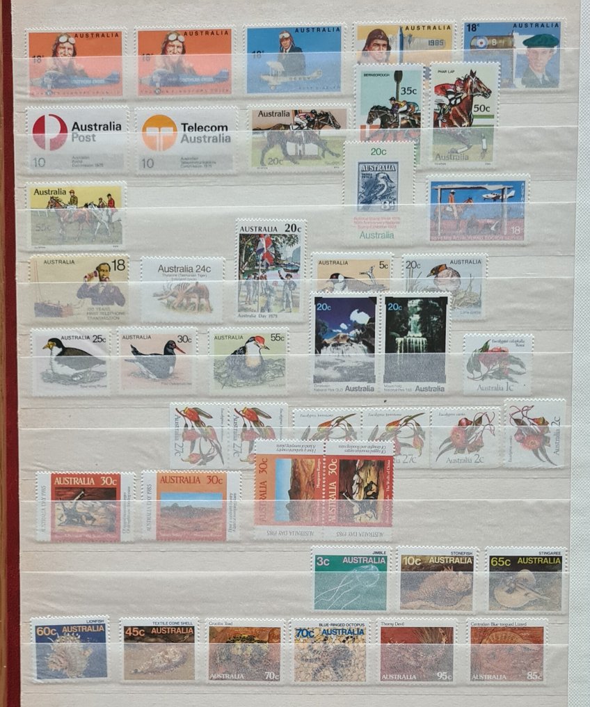 Australia - b1) Collection of stamp blocks MNH Thematic Antarctic ATM on 14 photos. #1.0